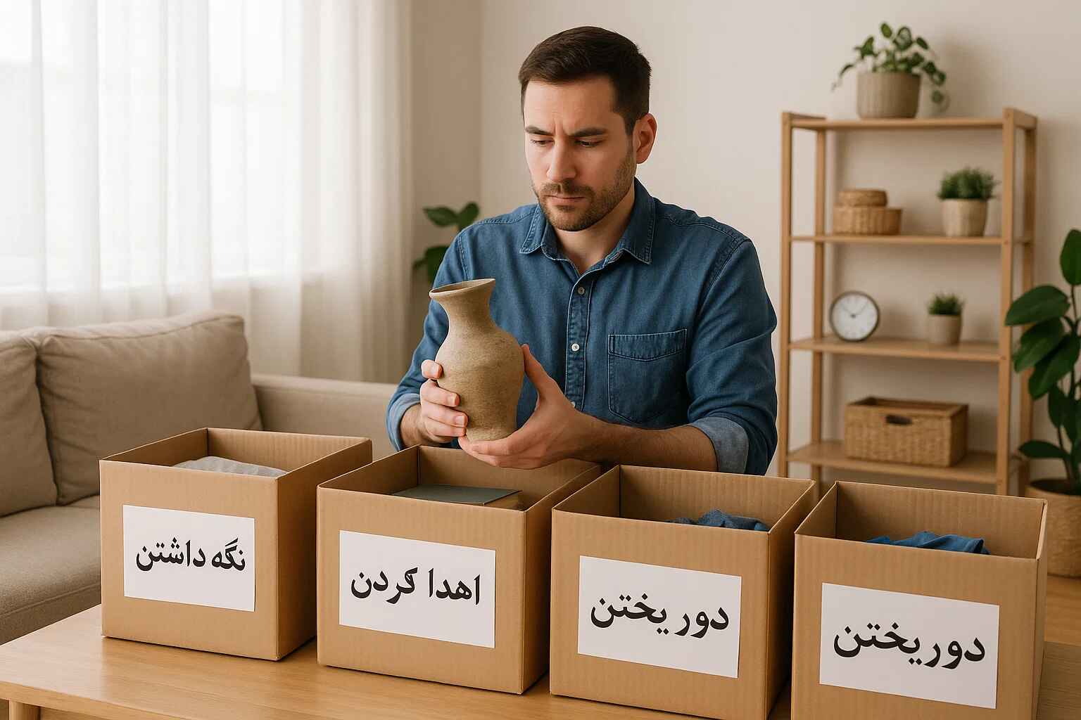 دستهبندی و تفکیک وسایل در بسته بندی اسباب کشی